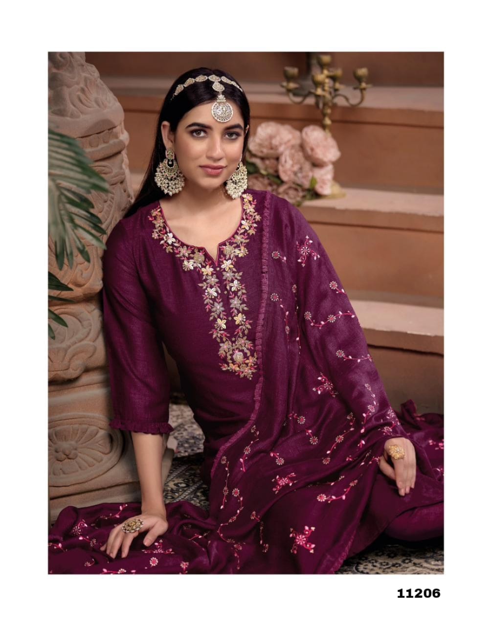 Gorgeous Few colors ready to wear 3 piece