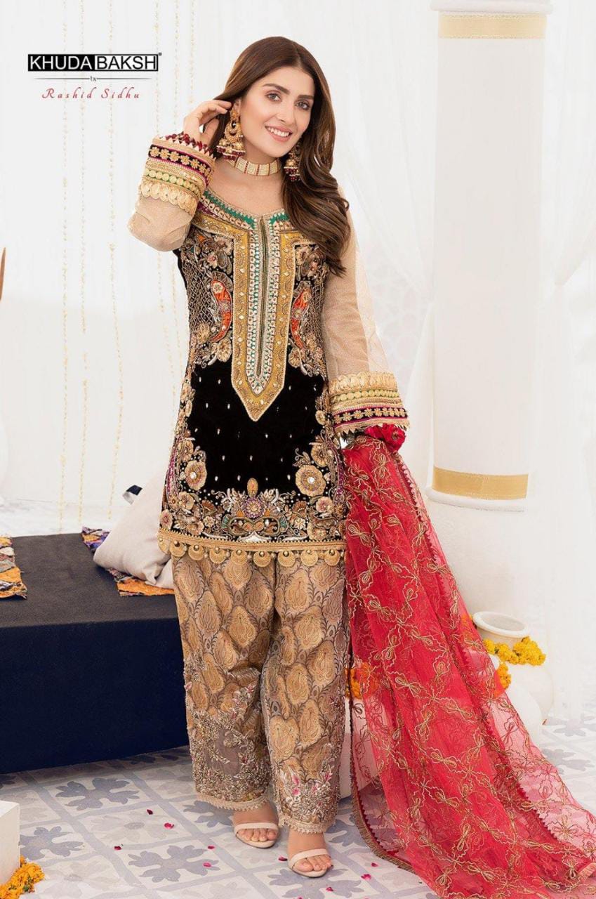 Beautiful Ready to wear Gorget salwar kamezz embroidery work 3 piece