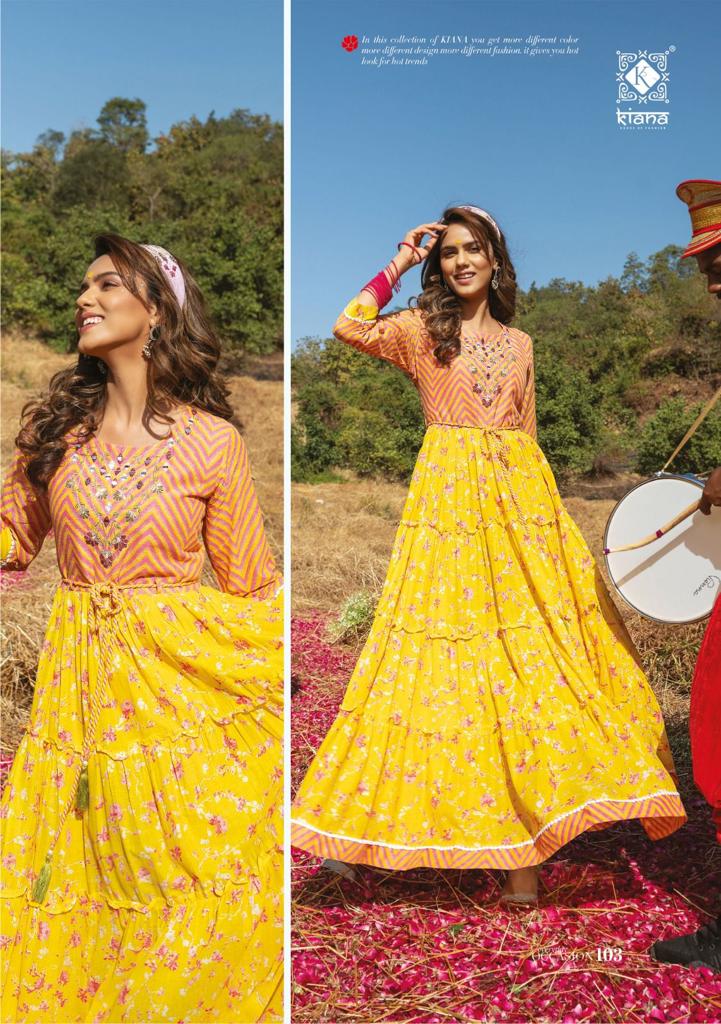 100% cotton Kurti 1 piece yellow color ready to wear