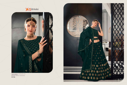Party Lehenga Choli nice beautiful deep green    color with Unstitch blouse
