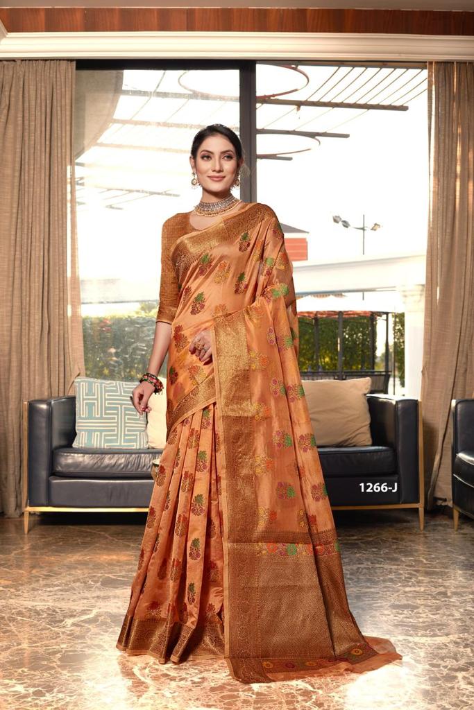 Fabric :- Pure Dola Silk With Fancy Lace Border & Embroidery Worked Blouse