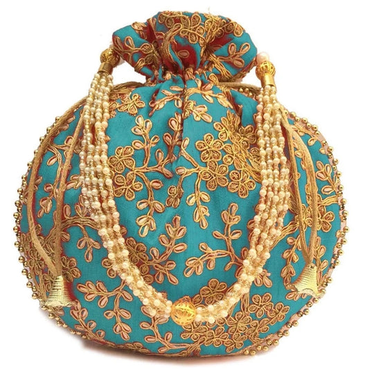 Nice Embroidery work potli bag for ladies