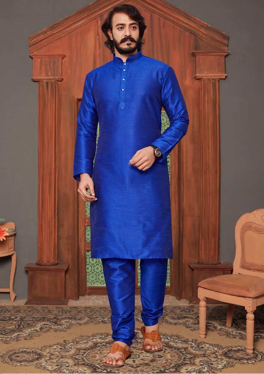 raditional Indian Wear Long Kurta made from Art Silk