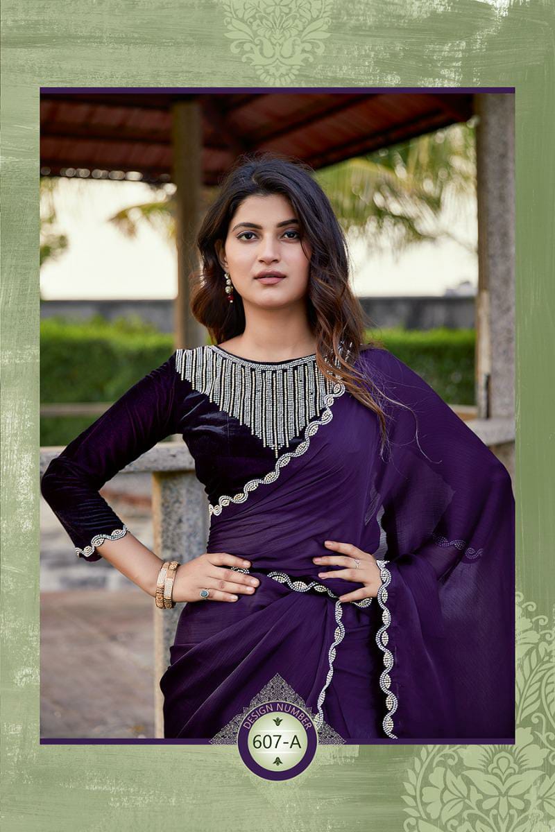 Saree fabric - satin silk chiffon