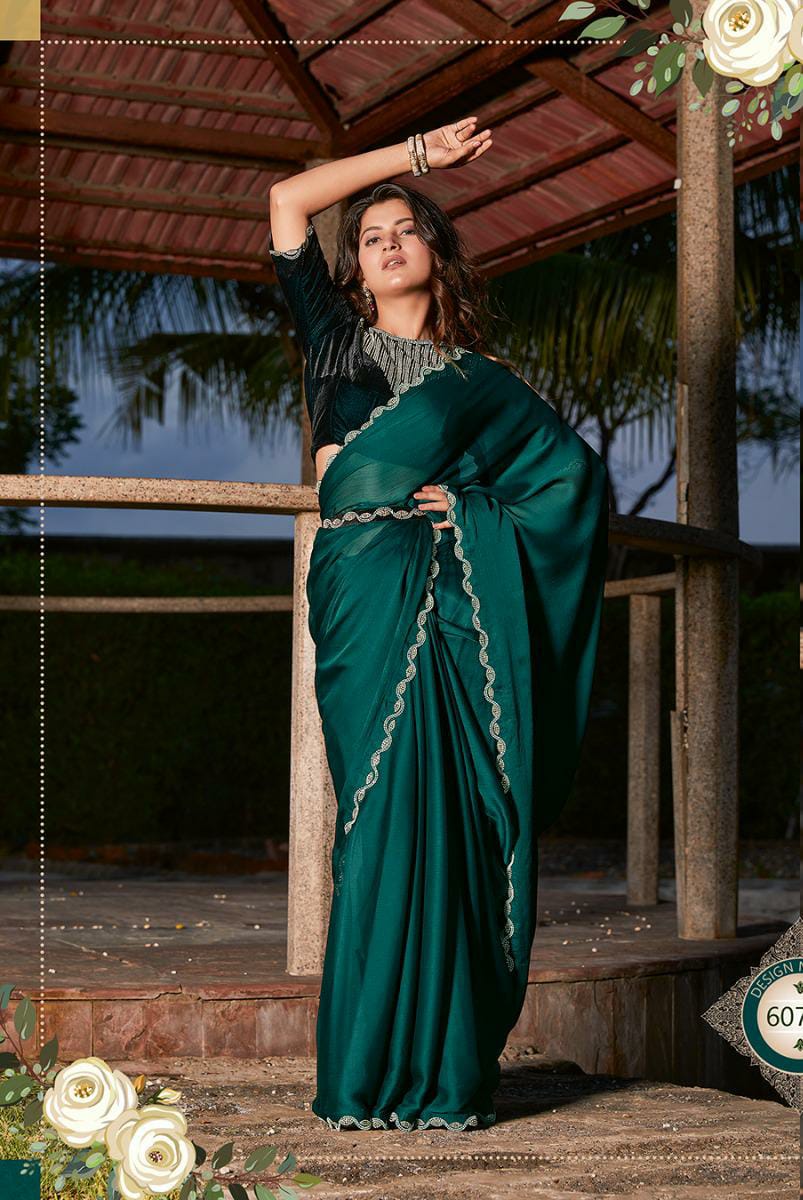 Saree fabric - satin silk chiffon