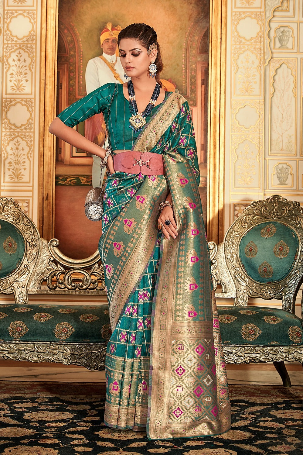 WEAVING ORGANZA SAREE