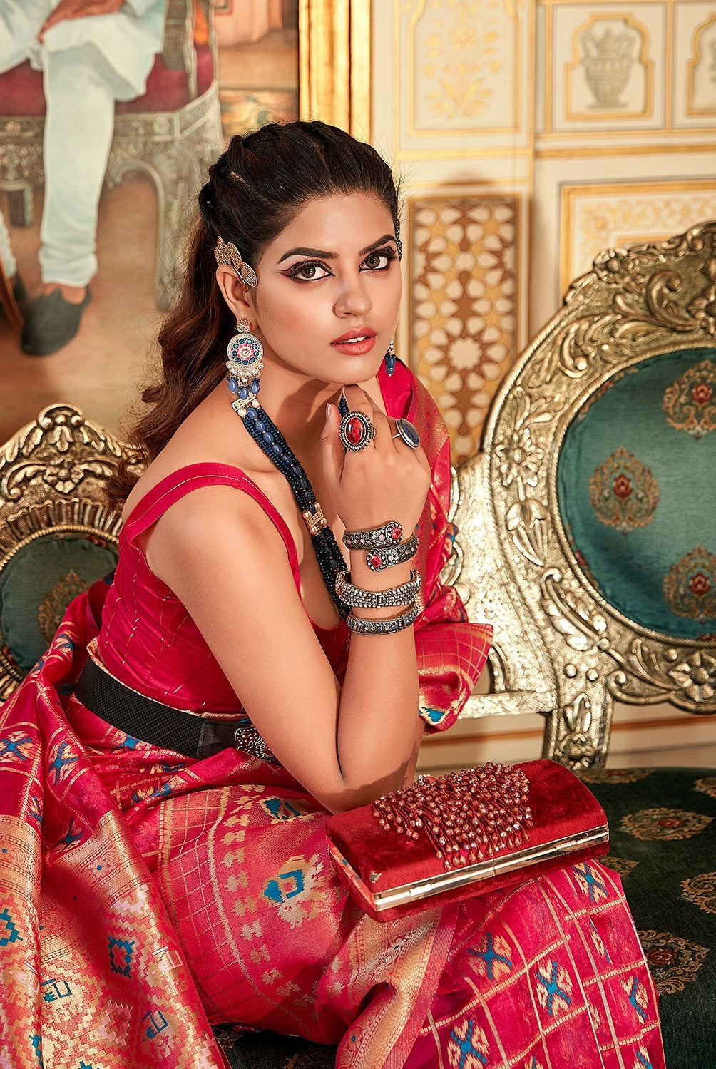 WEAVING ORGANZA SAREE