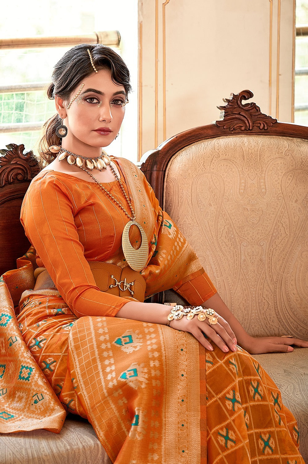 WEAVING ORGANZA SAREE