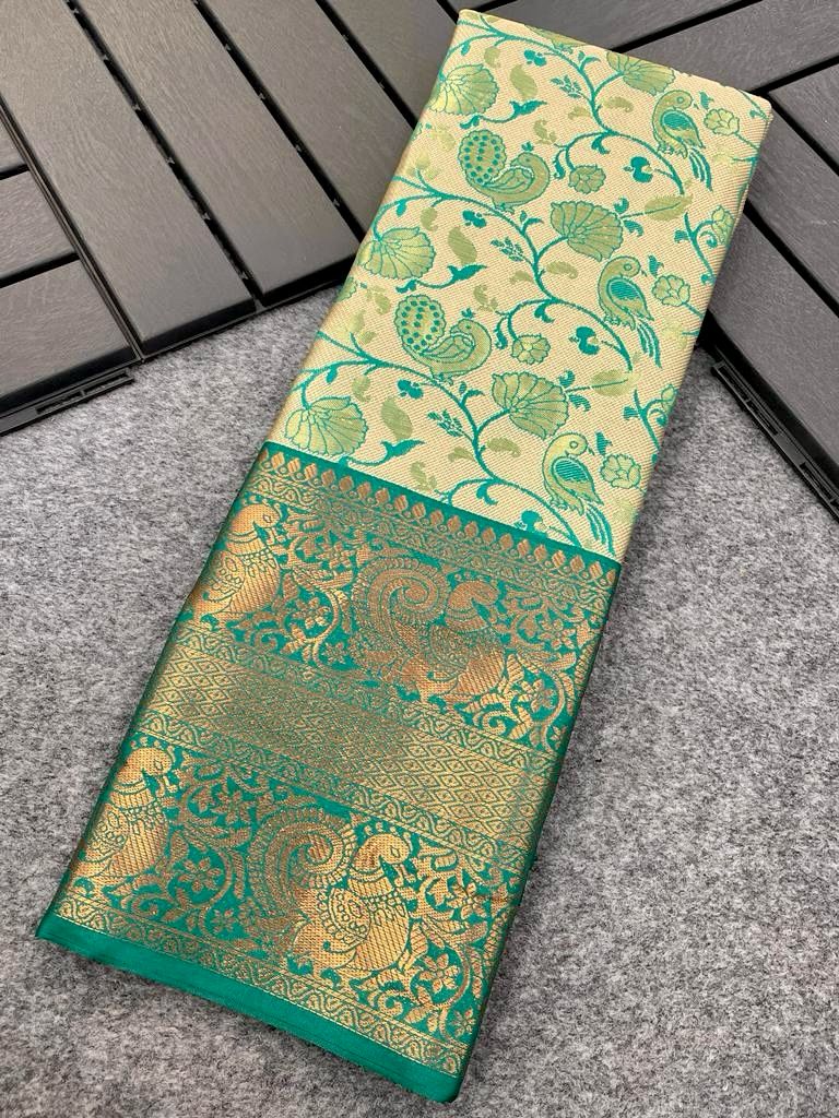 Banarasi Handloom Dharmavaram pattu Silk Heavy zari work Sarees