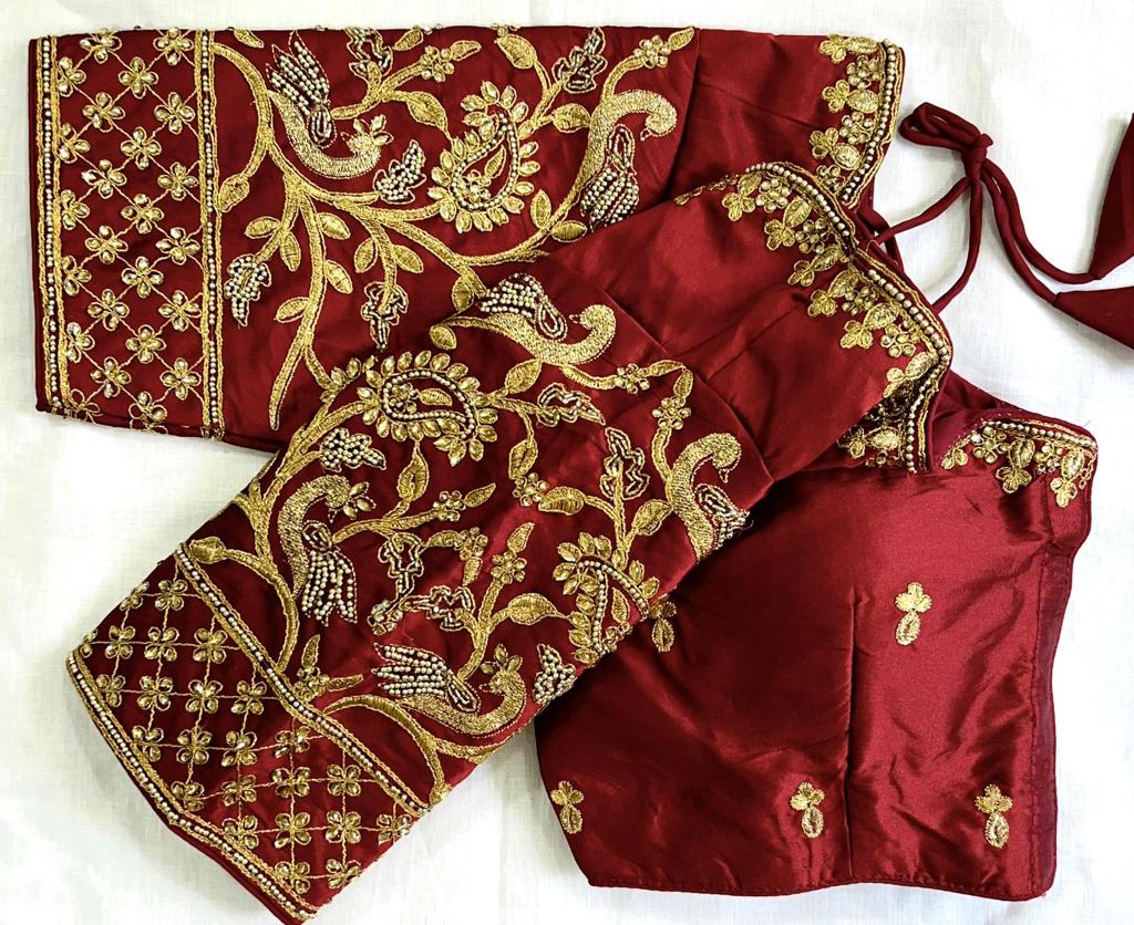 Chandrakanta degine banarasi silk blouse