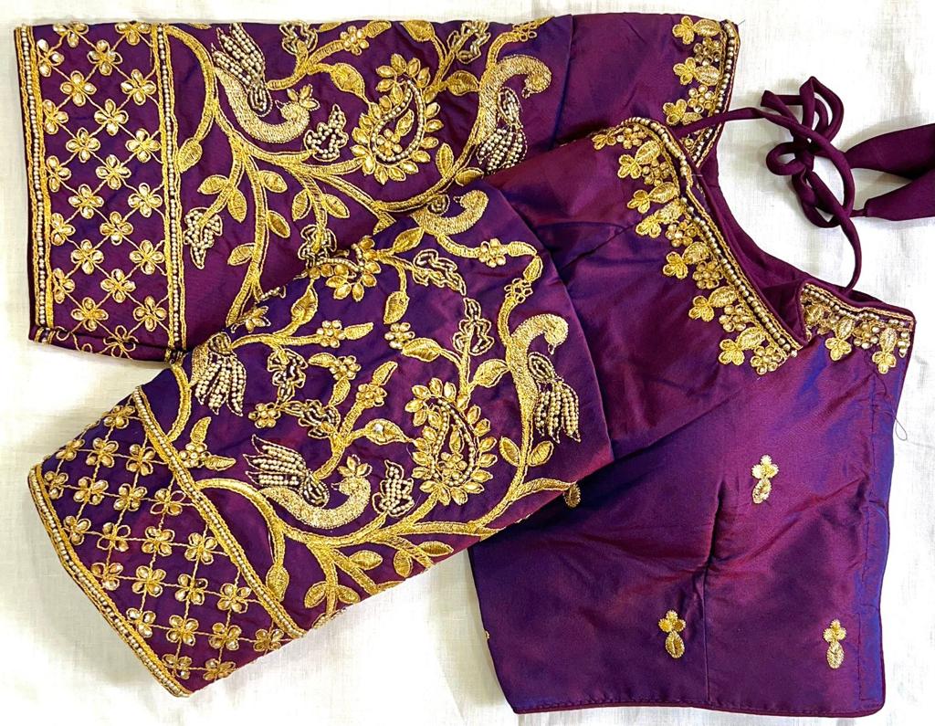Chandrakanta degine banarasi silk blouse