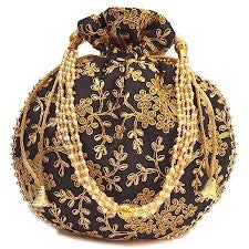 Nice Embroydy work potli bag for ladies