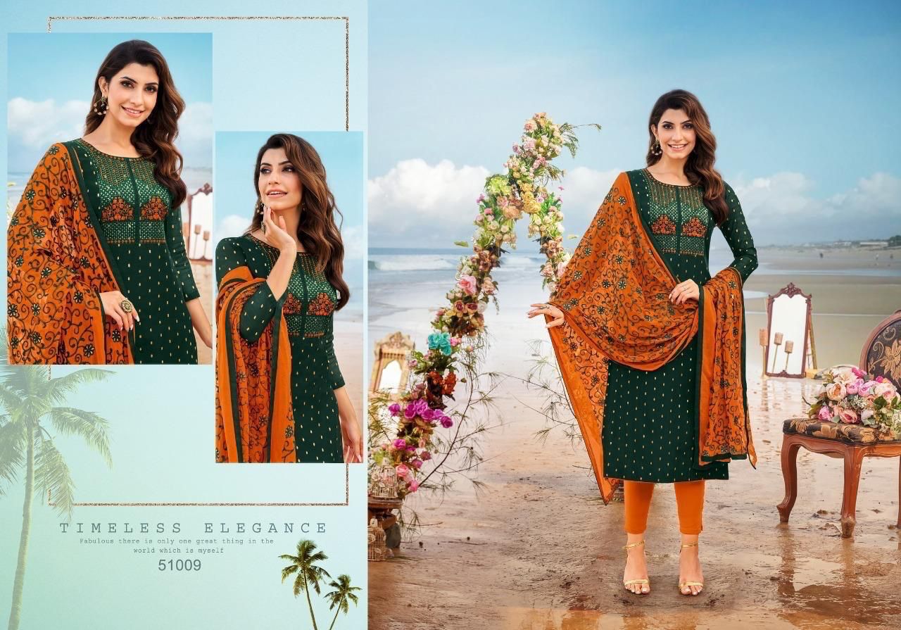 Beautiful Designs With Concept Of Sicvance Chainstitch Embroidery Work And In Rayon Cotton Pent. Print....🪡