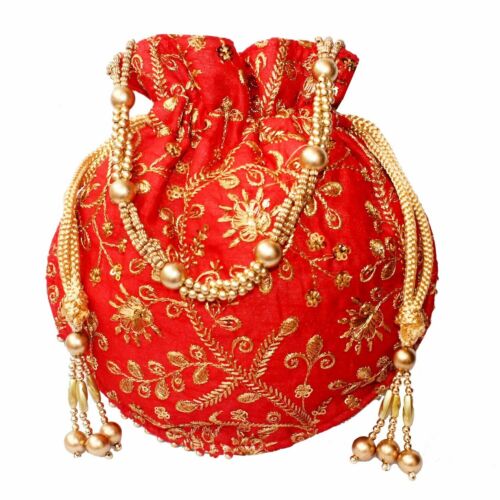 Nice Embroidery work potil bag for ladies