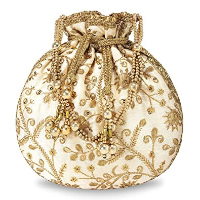 Nice Embroidery work potli bag for ladies