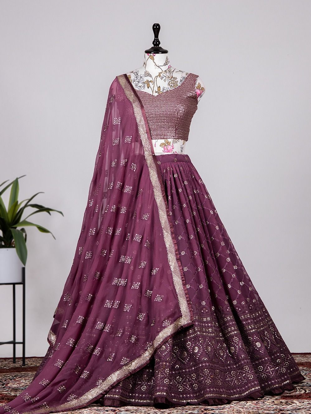 Lehenga Choli nice color with Unstitch blouse